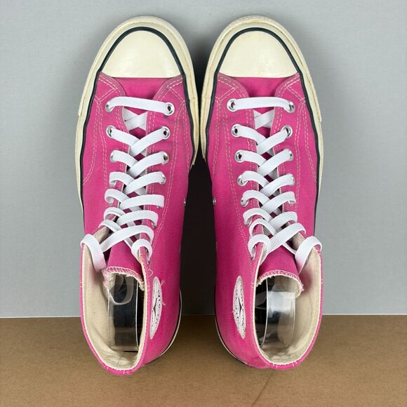 Converse Chuck 70 High Top Canvas Sneakers Womens 10 Pink White Lace Up - Picture 11 of 12